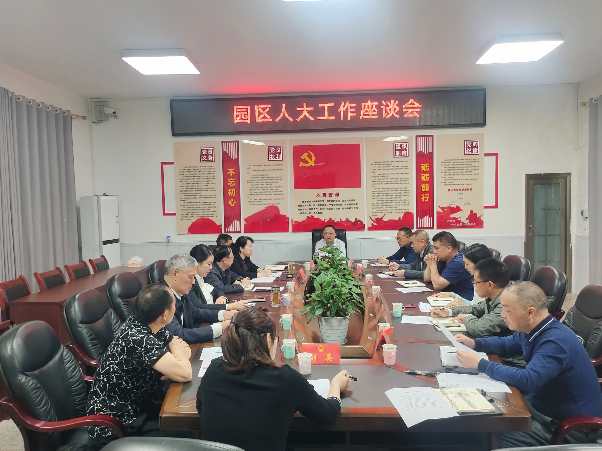 合江县人大召开园区人大工作座谈会