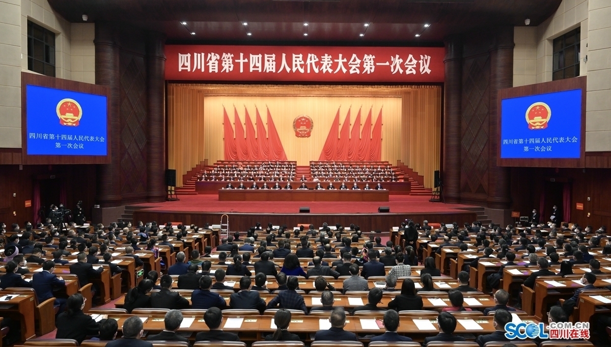 省十四届人大一次会议闭幕 王晓晖主持闭幕会并讲话 第 1 张