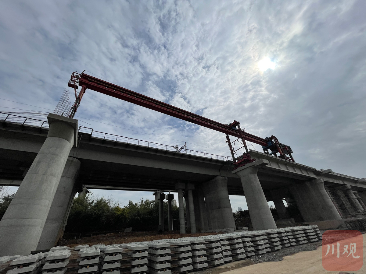 成自宜高铁建设迎重大节点！全线架梁完成，预计年内建成通车 第 4 张