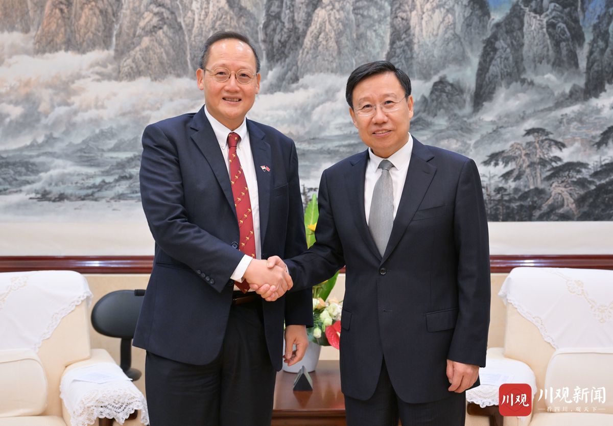 新加坡—四川贸易与投资委员会举行第二十三次会议 王晓晖会见陈诗龙 黄强陈诗龙出席并致辞 第 1 张