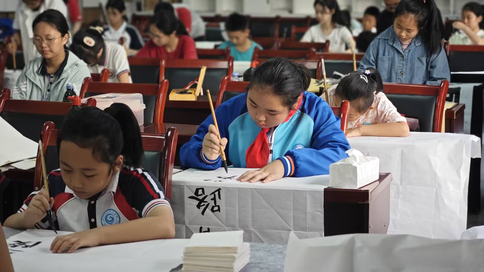 合江县举行“文化传承 强国有我”青少年书画传习大赛 第 4 张